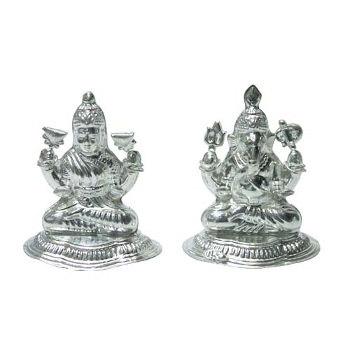 Silver Laxmi Ganesh