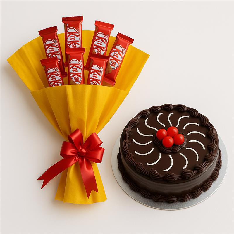 Kitkat Bunch with cake